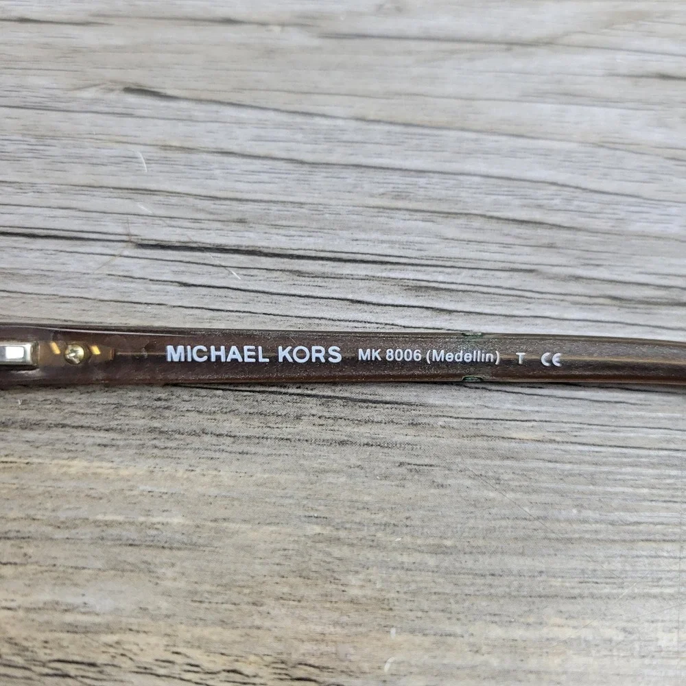 Michael Kors Eyeglasses MK 8006 Medellin 3011 Brown Snakeskin Frames Only 52mm